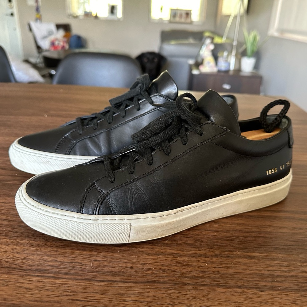 Common Projects Achilles Black Sneakers 41
